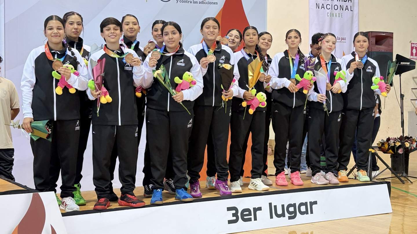 EL CADETES FEMENIL DE HANDBALL CONSIGUE BRONCE PARA SONORA EN OLIMPIADA NACIONAL 